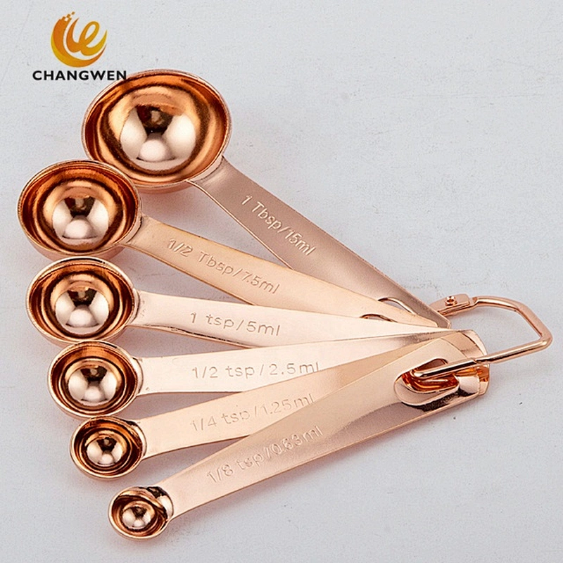 Mini Style 6pcs Smidgen Drop Stainless Steel Seasoning Measuring Spoon Set