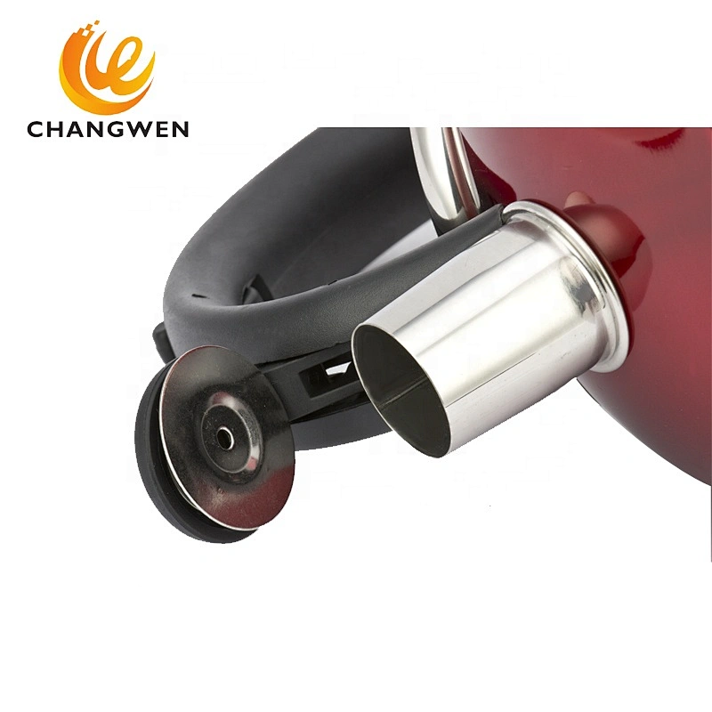 Big old fashioned tea kettle colorful Print silicone handle kettle  stainless steel whistling teapot tea kettle with infuser