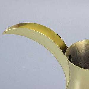 2pcs Stainless Steel Coffee Pot Dallah Gold Coffee Pot Set with golden/chrom electroplating