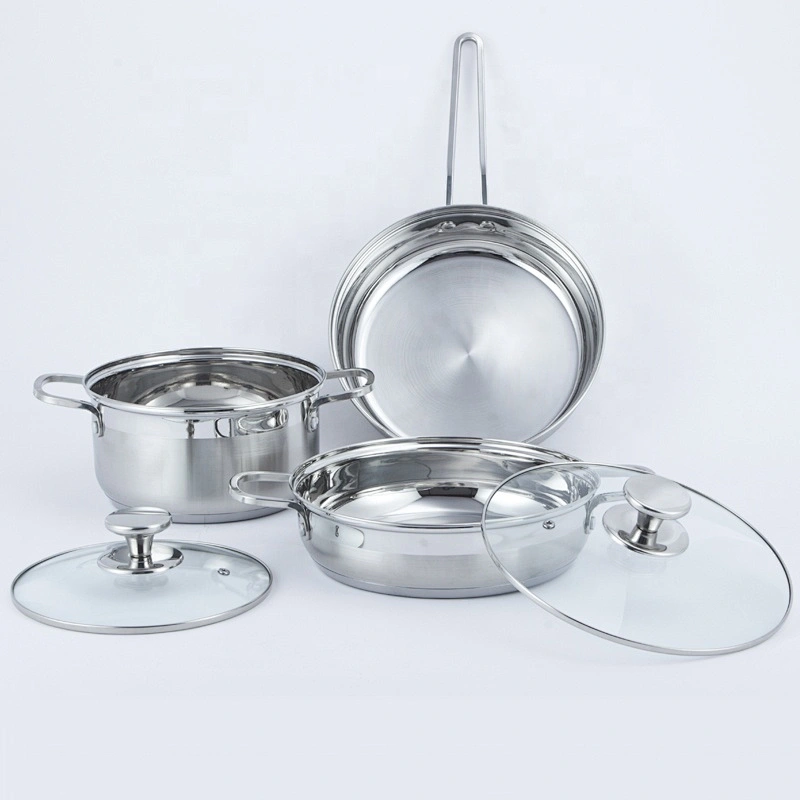 5pcs 9pcs non stick cookware cooking pot stainless steel cookware sets