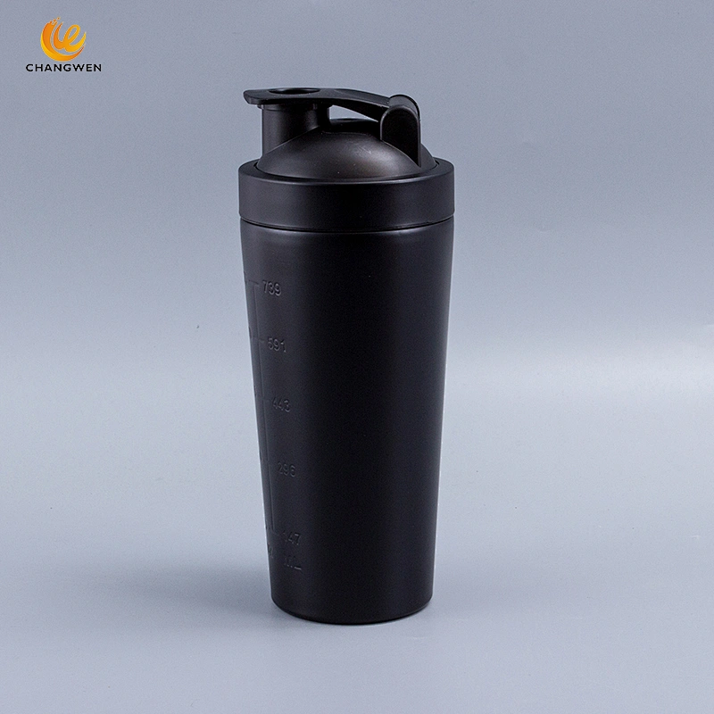 Wholesale Custom Logo single layer insulated stainless steel Sport Cup Protein Shaker Bottle
