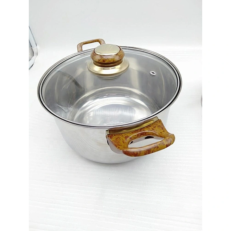 Italia hot selling belly shaped saladmaster ss cookware set stainless steel 14pcs kitchen cookware with wooden handle