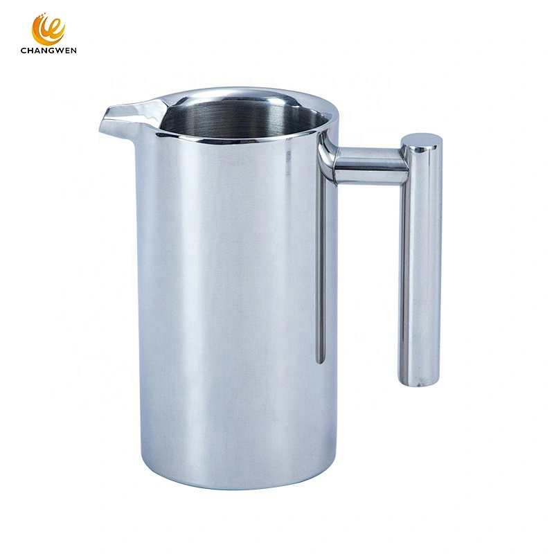 350ml/800ml/1000ml Double-Wall Metal Insulated Stainless Steel French Press Coffee Maker