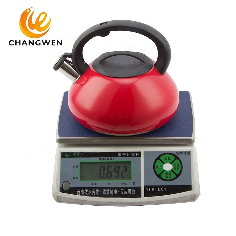 Stainless Steel Cookware Whistling Tea Kettle With Colorful Painting
