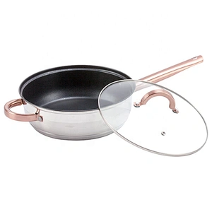 Home Kitchen Appliance Mirror Polishing Pan Set Stainless Steel 12pcs Kitchenware Cooking Pot Cookware set