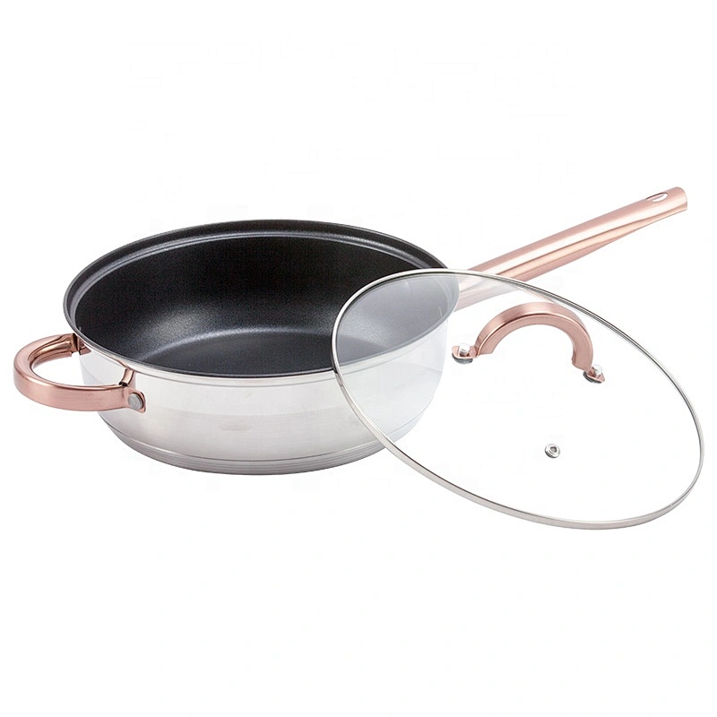 Home Kitchen Appliance Mirror Polishing Pan Set Stainless Steel 12pcs Kitchenware Cooking Pot Cookware set