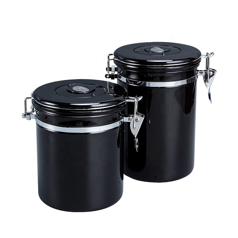 1.5L/1.8L Airtight Stainless Steel Container Coffee Bean Coffee powder Storage Canister