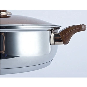 0.5mm cookware stainless steel non stick frying pan set