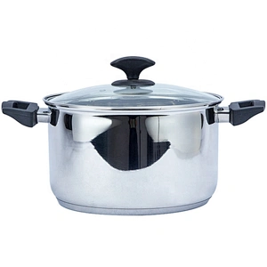 6pcs/8pcs/10pcs stainless steel cookware set cooking pot with glass lid