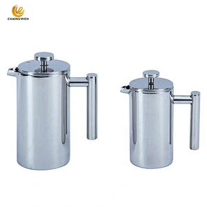 350ml/800ml/1000ml Double-Wall Metal Insulated Stainless Steel French Press Coffee Maker