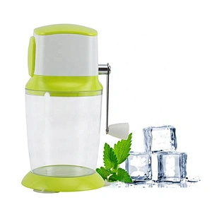 Summer need plastic manual snow ice crusher ice shaving machine for home use