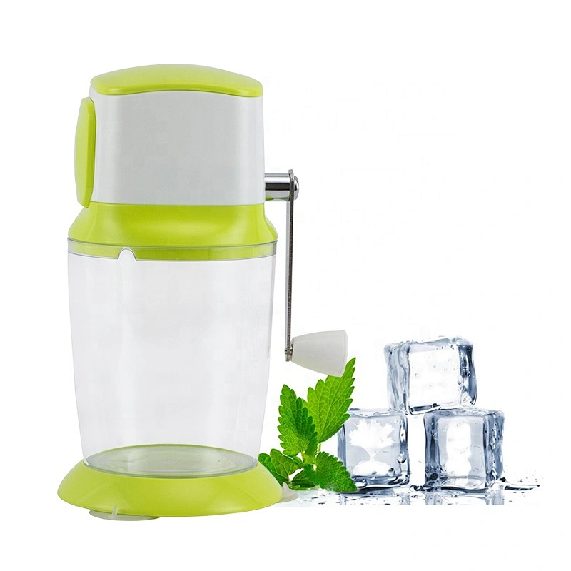 Summer need plastic manual snow ice crusher ice shaving machine for home use