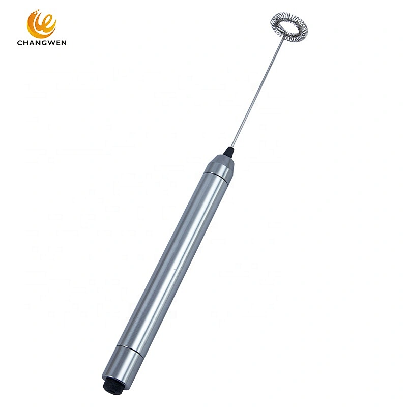 kitchen accessories battery powered stainless steel electric milk frother for coffee