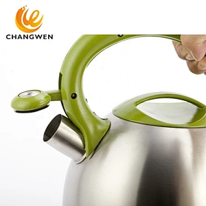 Guangdong green ss 304 stove top induction whistling tea kettle