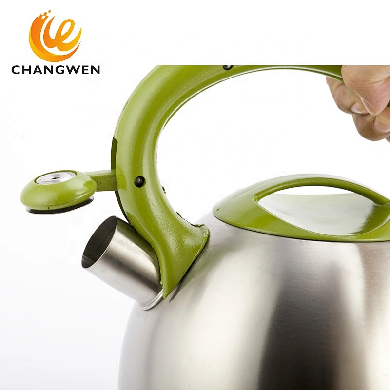 Guangdong green ss 304 stove top induction whistling tea kettle