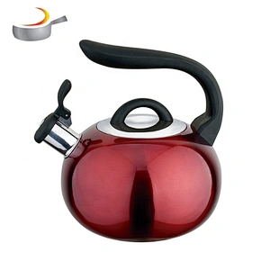 Quality Kitchenware Cheap teapot Stainless Steel surgical Whistling Kettle Tea Kettle with color painting  for stovetop