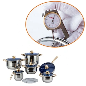 Hot sale 13pcs surgical stainless steel induction kitchen cookware set cooking pot