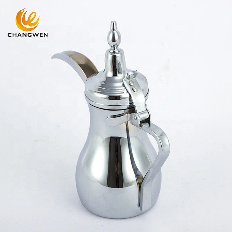 Kitchen Accessory 12/18/24 OZ Coffee Kettle Stainless Steel Dallah Gold Coffee Pot