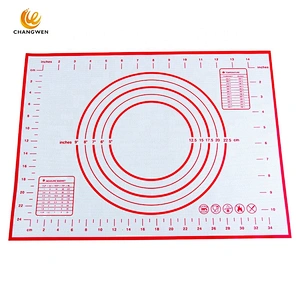 Kitchen Gadgets Smooth Surface Food Grade Non-Stick Silicone Baking Mat & Pastry Mat With Measurements