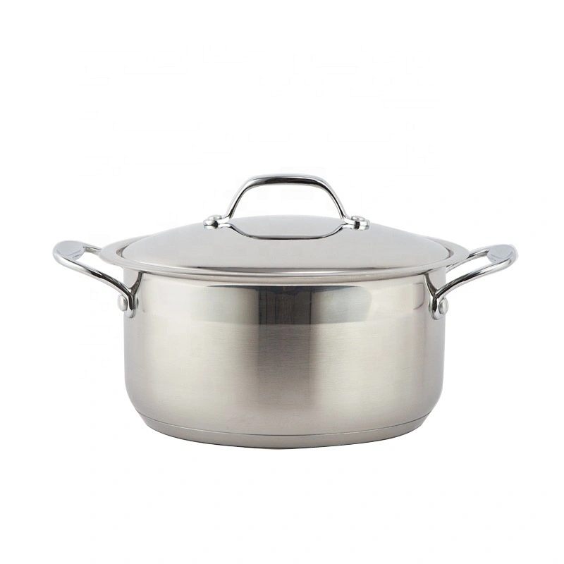 professional stainless steel big pot casserole set not aluminium