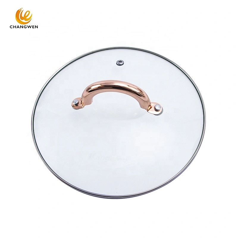 6pcs stainless steel casseroles cooking pot set cookware set with Golden Handle