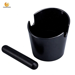 Hot sale knock box espresso mini grind container knock box silicone round coffee knock box