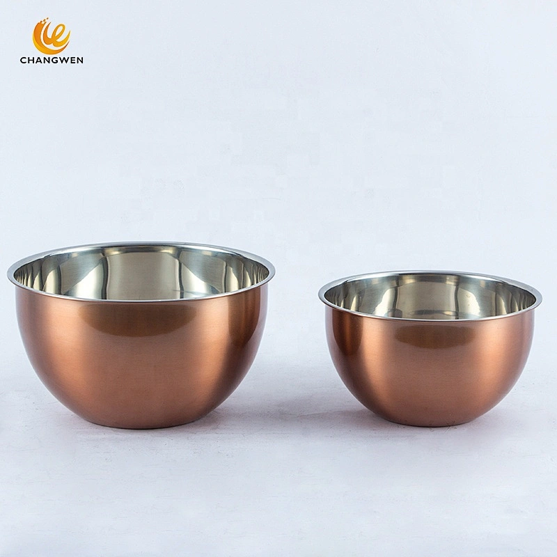 Hot pot wholesale 10 Pcs Stainless Steel Copper cooking pan casserole pot saucepan Cookware Set