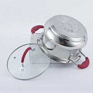belly shape stainless steel induction casserole pot with induction base