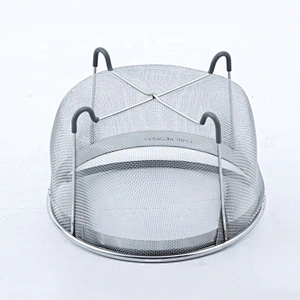 Stainless Steel Wire Mesh Containers Metal Mesh Kitchen Vegetable Storage holder Baskets Laundry Basket