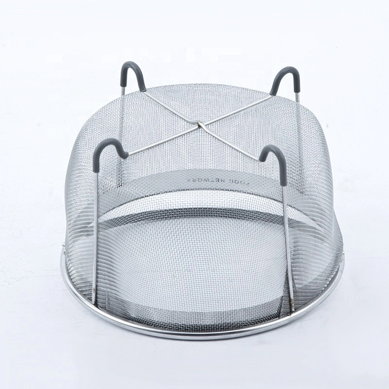 Stainless Steel Wire Mesh Containers Metal Mesh Kitchen Vegetable Storage holder Baskets Laundry Basket