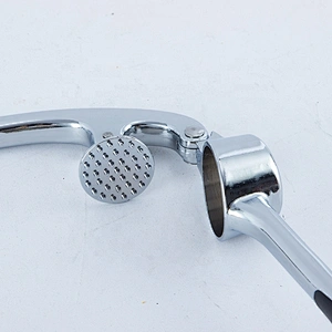 Hot sell Professional Kitchenware Stainless Steel Garlic Press Zinc Alloy Garlic Press with soft silicone handle