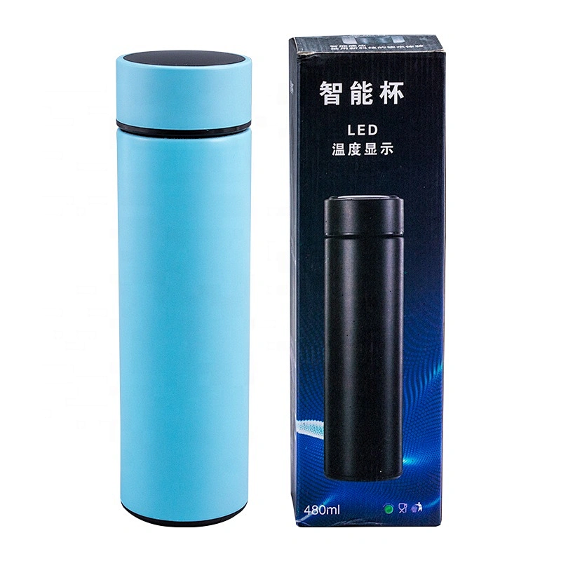LED Temperature Display Double Wall Vacuum Flasks Thermal Bottle 304 Stainless Steel Smart Water Bottle