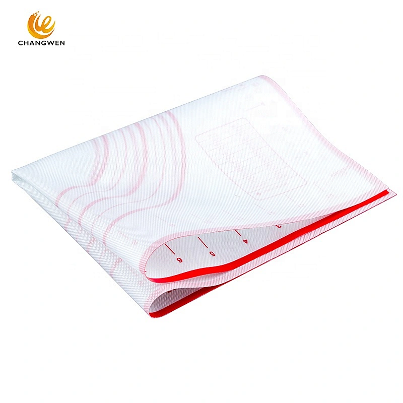 Kitchen Gadgets Smooth Surface Food Grade Non-Stick Silicone Baking Mat & Pastry Mat With Measurements