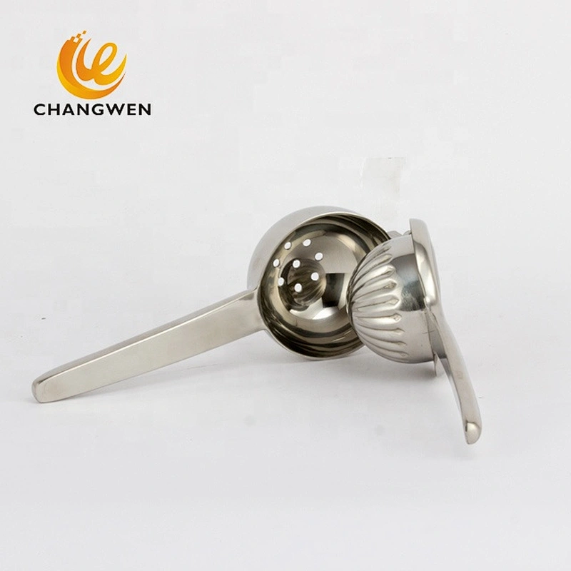 High quality custom metal fruit juice squeezer 304 stainless steel manual lemon squeezer