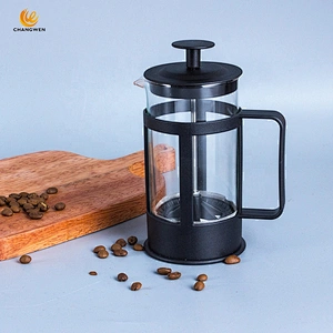 Portable 350ml French pressure coffee pot heat-resistant glass coffee filter french coffee Press