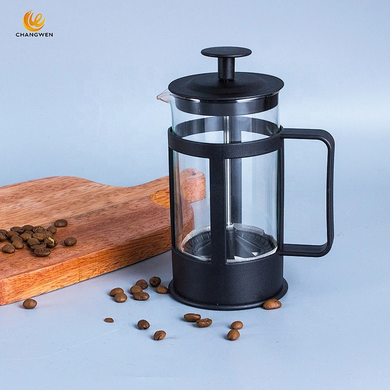 Portable 350ml French pressure coffee pot heat-resistant glass coffee filter french coffee Press