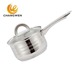 Classic 6pcs 8pcs 10pcs 12pcs Capsule bottom Satin Polish cooking pot set surgical steel cookware with metal lid