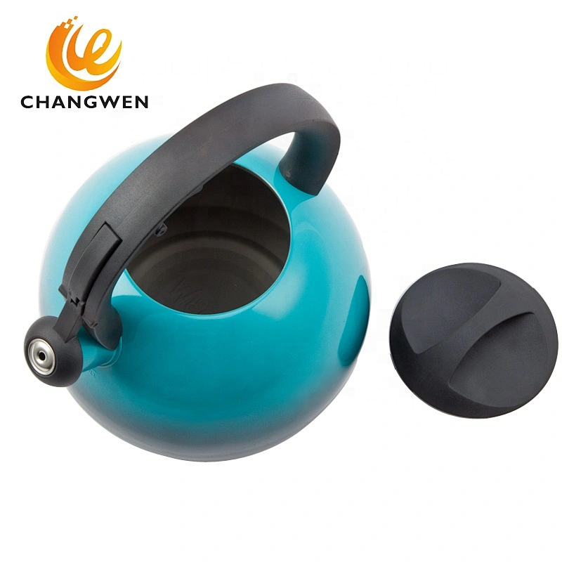 Quality 3L Blue Stainless Steel Whistling Kettle Kitchen/Home Camping Gas Hob 2 Color