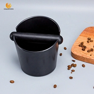 Hot sale knock box espresso mini grind container knock box silicone round coffee knock box