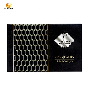Wholesale 24pcs gold Flatware Stainless Steel Spoon Forks And Knife Cutlery cookware Set