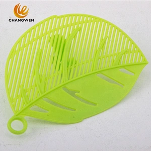 Durable Clean Leaf Shape Rice Wash Sieve Beans Peas Cleaning Gadget Kitchen Clips Tools