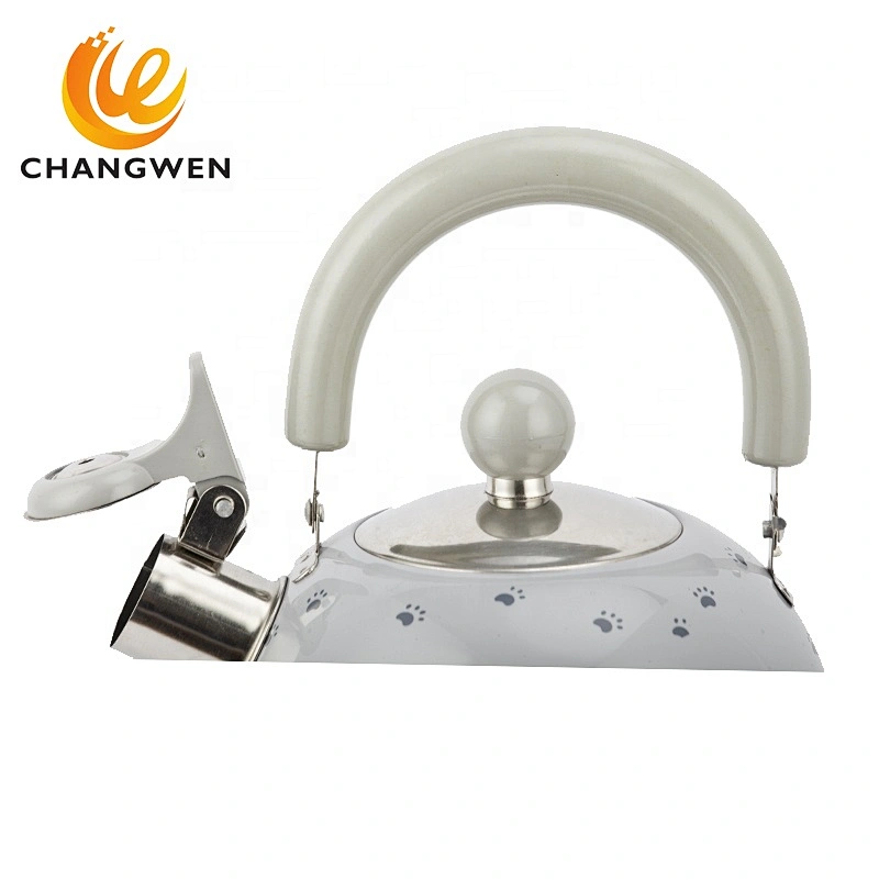 2L  Whistling Kettle Tea Pot Stovetop Induction Stainless Steel Water Kettle With Color Paint