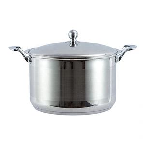 high quality big pot set 6pcs stainless steel cookware set Wide edge cookware