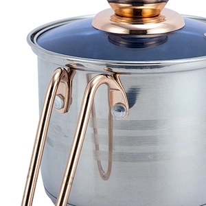 5 steps bottom ss201 milk pot stainless steel milk jug steel pot