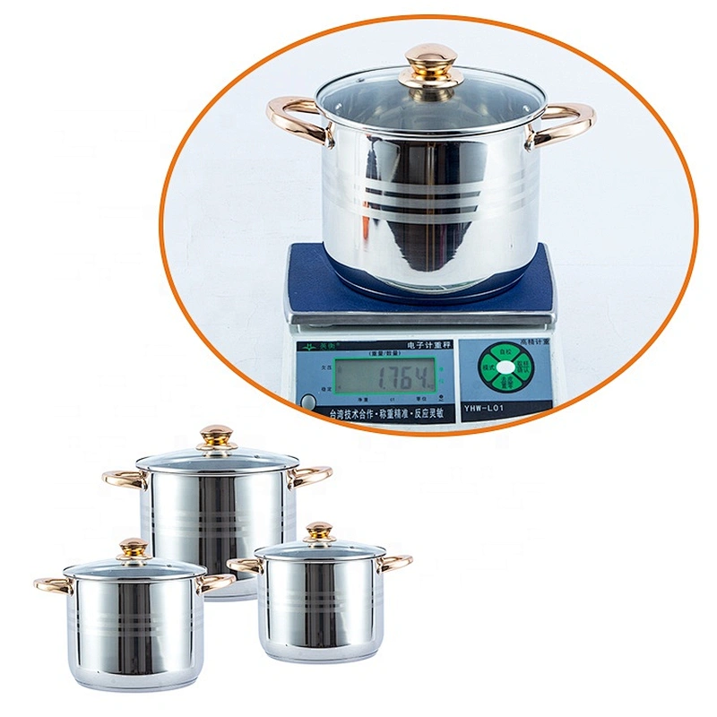 Big size Stainless Steel stockpot induction kitchen cooking pot stainless steal cookware pot