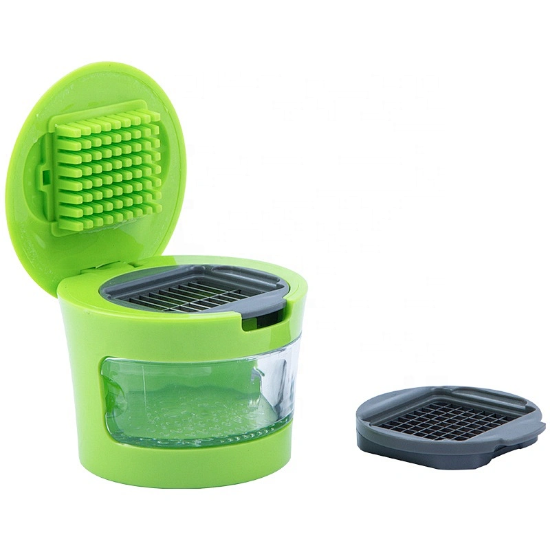 .Wholesale High Quality 3 Piece Kitchen Gadgets Plastic Stainless Steel Garlic Press