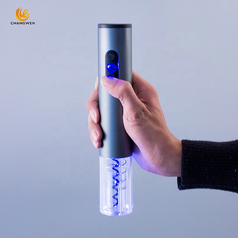 Top Seller Custom Electric Wine Corkscrew Rechargeable Automatic Aluminum Alloy Wine Opener Set