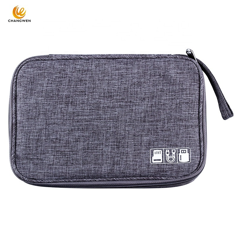 Portable Multi-function Waterproof Electronics Accessories Storage Case USB Cable Organizer Bag