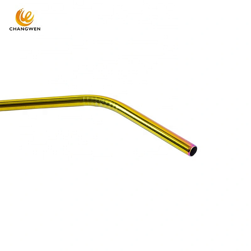Eeo-friendly Reusable Metal Drinking 304 Straws Stainless Steel Straw with brush