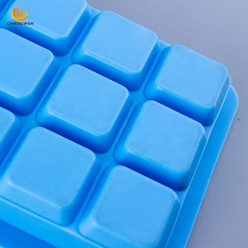 Hot Sale 21 Cavities Honeycomb Food Grade Reusable Silicone Square Ice Cube Tray DIY ice cream lolly molds trays